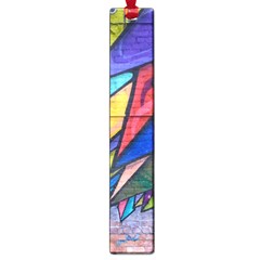 Urban Colorful Graffiti Brick Wall Industrial Scale Abstract Pattern Large Book Marks by genx