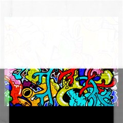 Graffiti Abstract With Colorful Tubes And Biology Artery Theme Rectangular Jigsaw Puzzl by genx