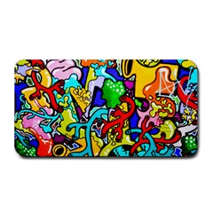 Graffiti Abstract With Colorful Tubes And Biology Artery Theme Medium Bar Mats by genx