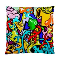 Graffiti Abstract With Colorful Tubes And Biology Artery Theme Standard Cushion Case (two Sides) by genx