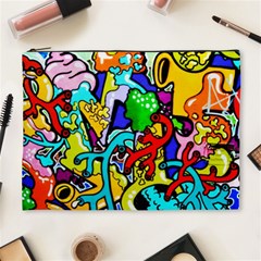 Graffiti Abstract With Colorful Tubes And Biology Artery Theme Cosmetic Bag (xl) by genx