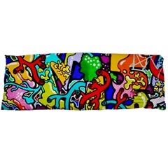 Graffiti Abstract With Colorful Tubes And Biology Artery Theme Body Pillow Case Dakimakura (two Sides) by genx