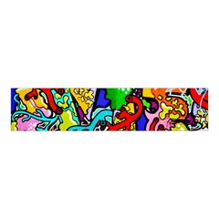 Graffiti Abstract With Colorful Tubes And Biology Artery Theme Velvet Scrunchie by genx