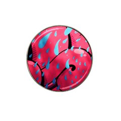 Graffiti Watermelon Pink With Light Blue Drops Retro Hat Clip Ball Marker (10 Pack) by genx