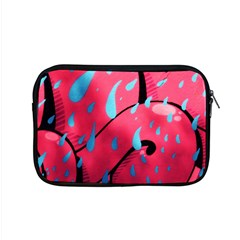 Graffiti Watermelon Pink With Light Blue Drops Retro Apple Macbook Pro 15  Zipper Case by genx