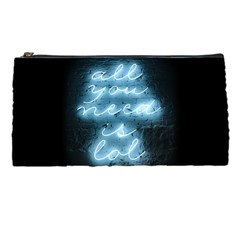 Party Night Bar Blue Neon Light Quote All You Need Is Lol Pencil Case by genx