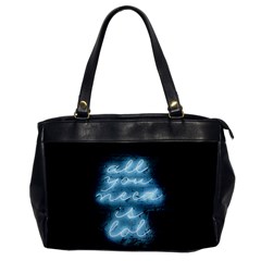 Party Night Bar Blue Neon Light Quote All You Need Is Lol Oversize Office Handbag by genx