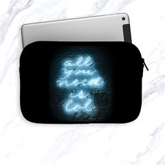 Party Night Bar Blue Neon Light Quote All You Need Is Lol Apple Ipad Mini Zipper Case by genx