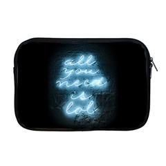 Party Night Bar Blue Neon Light Quote All You Need Is Lol Apple Macbook Pro 17  Zipper Case by genx