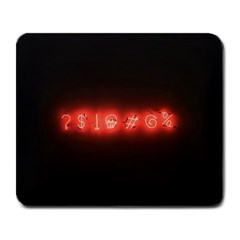 Neon Streetlight Bar Urban Not Happy Cursing Mad Funny Symbols Large Mousepads by genx