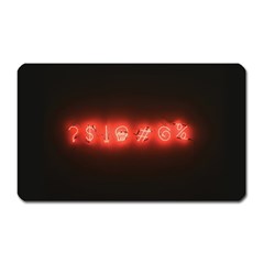 Neon Streetlight Bar Urban Not Happy Cursing Mad Funny Symbols Magnet (rectangular) by genx