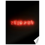 Neon streetlight bar urban not happy cursing mad funny symbols Canvas 18  x 24  17.8 x23.08  Canvas - 1