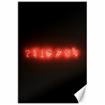 Neon streetlight bar urban not happy cursing mad funny symbols Canvas 20  x 30  19.62 x28.9  Canvas - 1