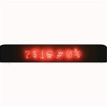 Neon streetlight bar urban not happy cursing mad funny symbols Small Bar Mats 24 x4  Bar Mat