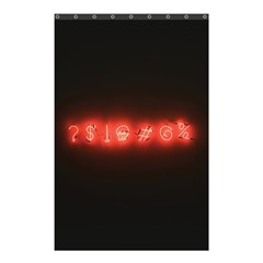 Neon Streetlight Bar Urban Not Happy Cursing Mad Funny Symbols Shower Curtain 48  X 72  (small)  by genx