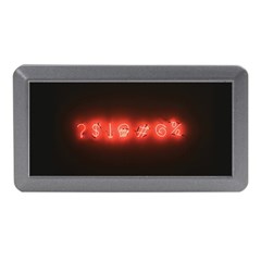 Neon Streetlight Bar Urban Not Happy Cursing Mad Funny Symbols Memory Card Reader (mini) by genx