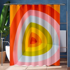 Retro Graffiti Art Nouveau Shower Curtain 60  X 72  (medium)  by genx