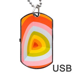 Retro Graffiti Art Nouveau Dog Tag Usb Flash (two Sides) by genx