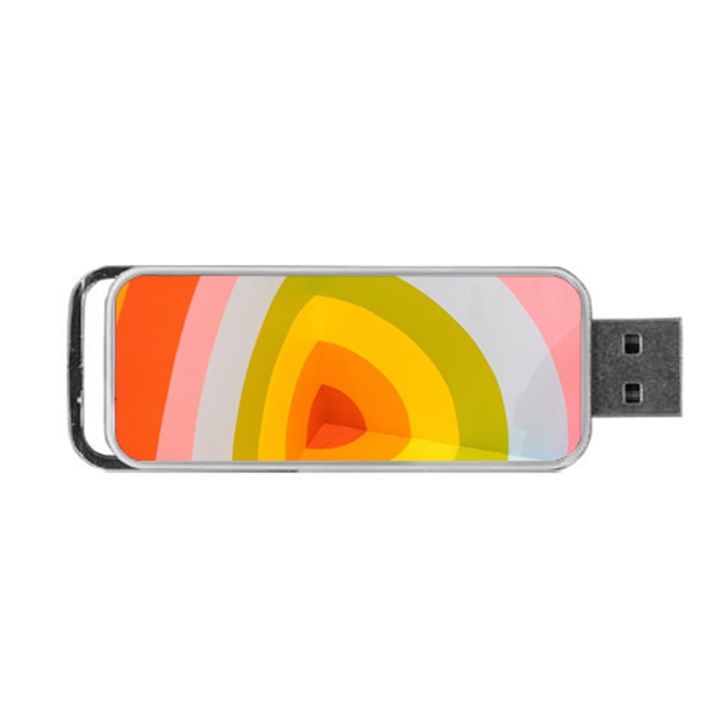 Retro Graffiti Art Nouveau Portable USB Flash (One Side)