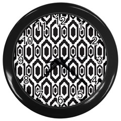 Decorative pattern Wall Clock (Black)