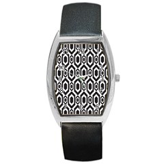 Decorative pattern Barrel Style Metal Watch