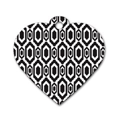 Decorative pattern Dog Tag Heart (Two Sides)