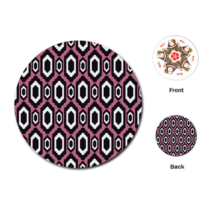 Decorative pattern Playing Cards (Round)