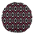 Decorative pattern Large 18  Premium Flano Round Cushions Back