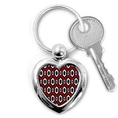 Decorative Pattern Key Chains (heart)  by Valentinaart