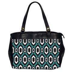 Decorative Pattern Oversize Office Handbag (2 Sides) by Valentinaart