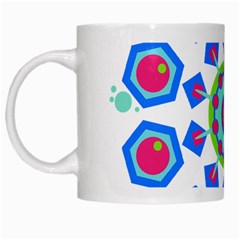 Mandala Geometric Design Pattern White Mugs by Pakrebo