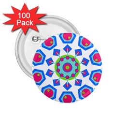 Mandala Geometric Design Pattern 2 25  Buttons (100 Pack)  by Pakrebo