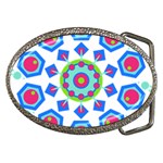 Mandala Geometric Design Pattern Belt Buckles Front