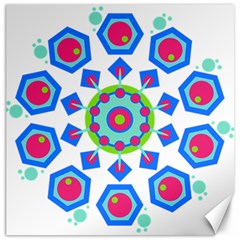 Mandala Geometric Design Pattern Canvas 16  X 16  by Pakrebo