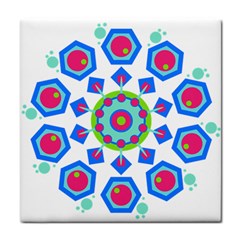 Mandala Geometric Design Pattern Face Towel