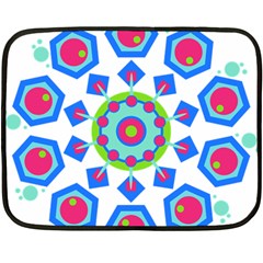 Mandala Geometric Design Pattern Fleece Blanket (mini) by Pakrebo