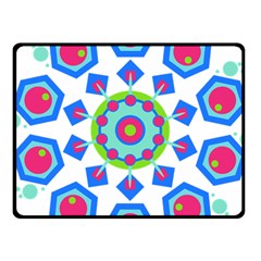 Mandala Geometric Design Pattern Fleece Blanket (small) by Pakrebo