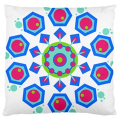 Mandala Geometric Design Pattern Large Cushion Case (one Side) by Pakrebo