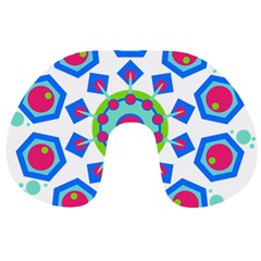 Mandala Geometric Design Pattern Travel Neck Pillows by Pakrebo