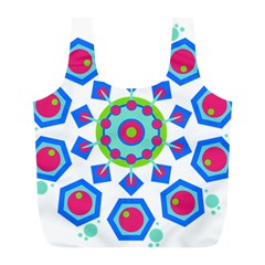 Mandala Geometric Design Pattern Full Print Recycle Bag (l) by Pakrebo