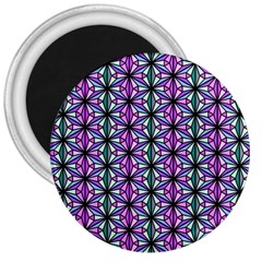 Geometric Patterns Triangle Seamless 3  Magnets by Pakrebo