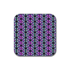 Geometric Patterns Triangle Seamless Rubber Coaster (square)  by Pakrebo