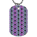 Geometric Patterns Triangle Seamless Dog Tag (One Side) Front