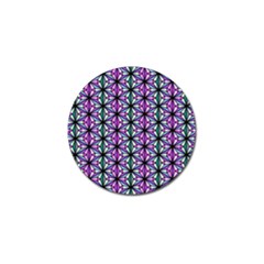 Geometric Patterns Triangle Seamless Golf Ball Marker by Pakrebo