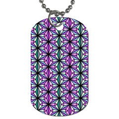 Geometric Patterns Triangle Seamless Dog Tag (two Sides) by Pakrebo