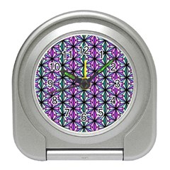 Geometric Patterns Triangle Seamless Travel Alarm Clock