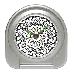 Mandala Kaleidoscope Arts Travel Alarm Clock