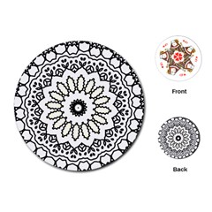 Mandala Kaleidoscope Arts Playing Cards (round) by Pakrebo