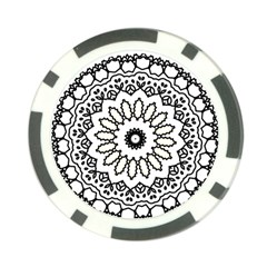 Mandala Kaleidoscope Arts Poker Chip Card Guard by Pakrebo