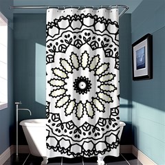 Mandala Kaleidoscope Arts Shower Curtain 36  X 72  (stall)  by Pakrebo